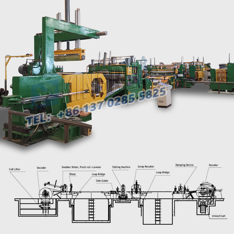 Nerūdijančio plieno ritės pjaustymo mašina